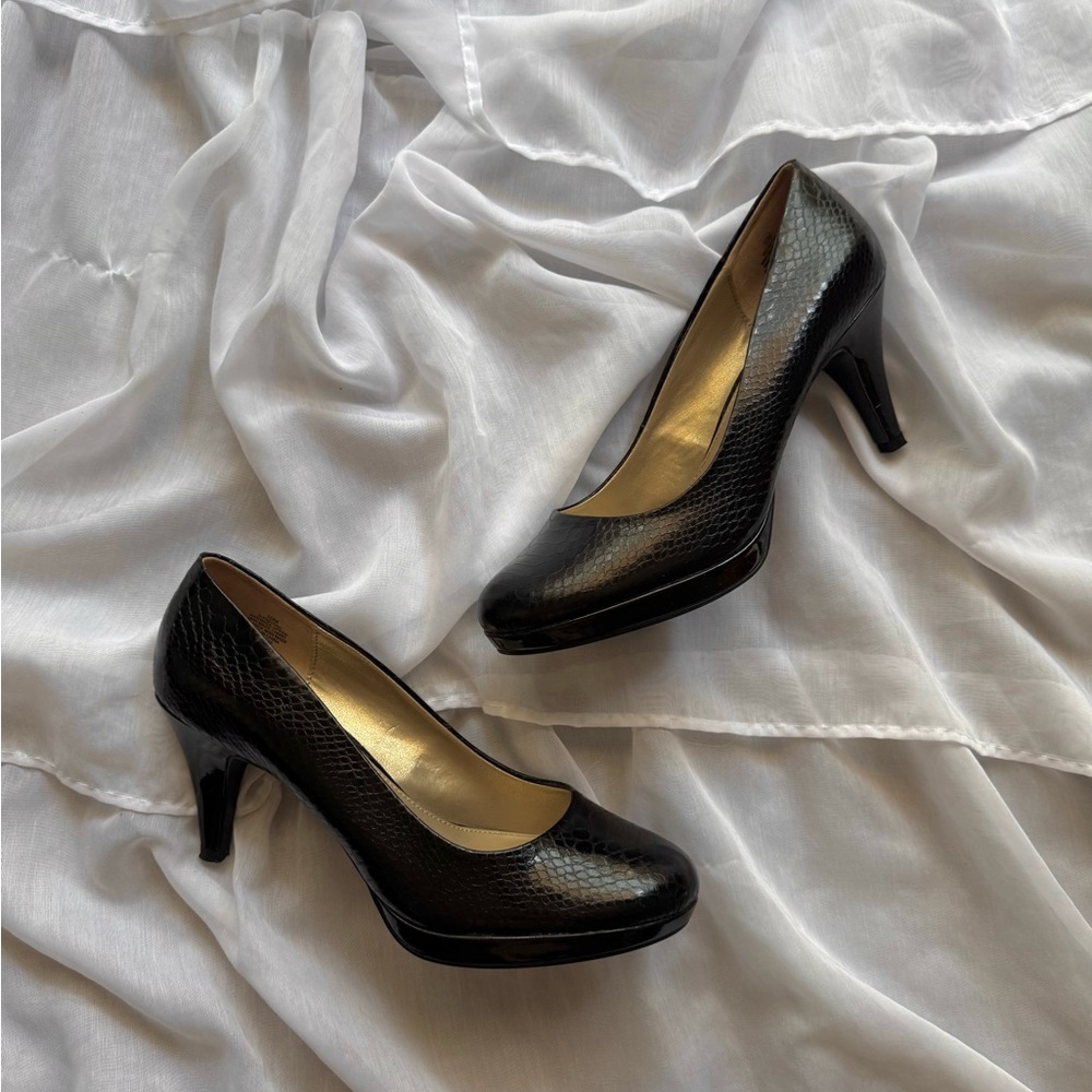 Bandolino Faux Animal Skin Heels